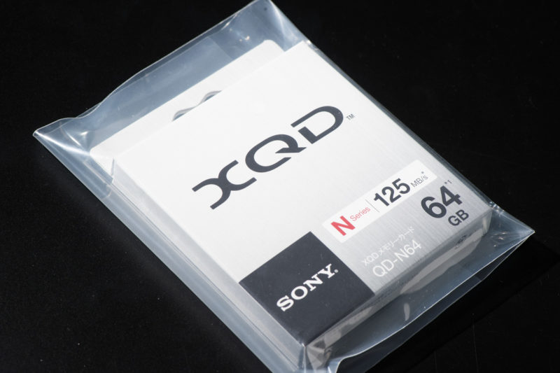 新品のXQDカードが送られてきた