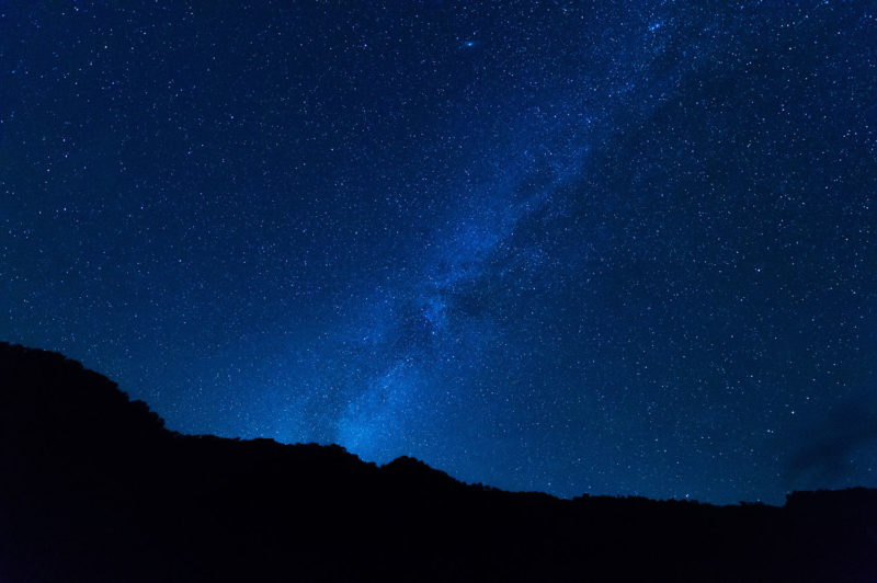 槍平小屋の星空